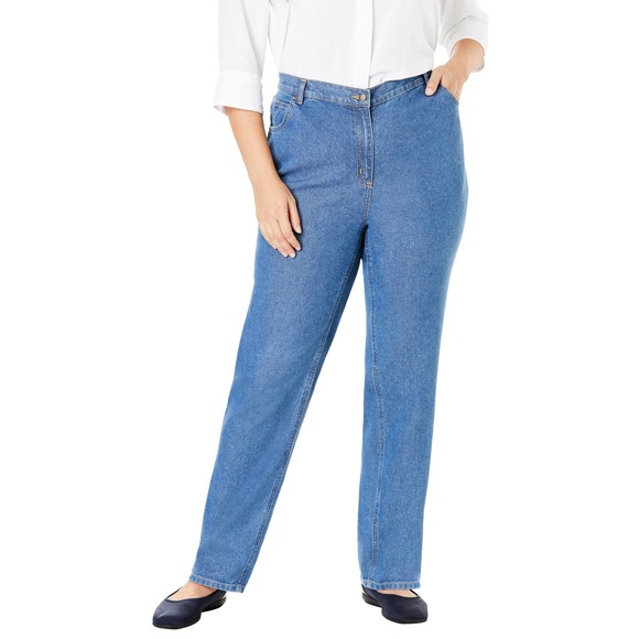 plus size 34W Petite Womens Jeans Khaki Beige Pant - Picture 3 of 5